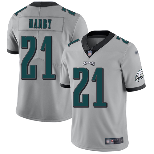 Men Philadelphia Eagles #21 Ronald Darby Limited Silver Inverted Legend NFL Jersey Football